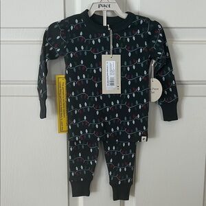 Pact Kids Holiday Pajama Set 18 months
